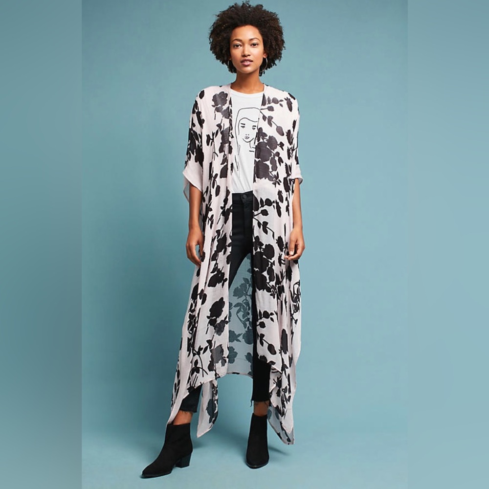 ANTHROPOLOGIE Daydreamer Floral Kimono - One Size